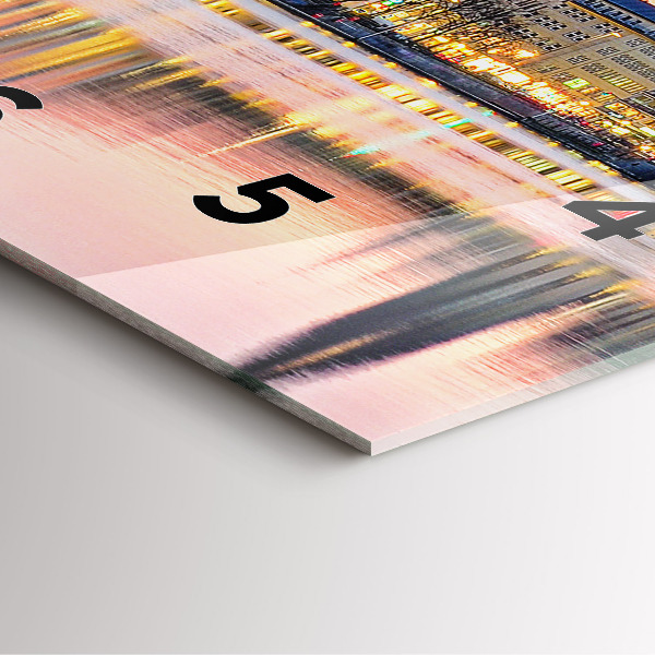 Wanduhr quadratisch Alster in Hamburg