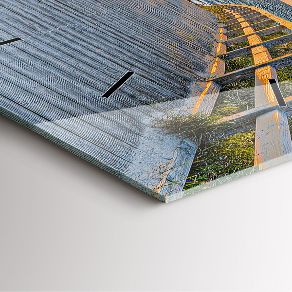 Wanduhr modern quadratisch Strandurlaub