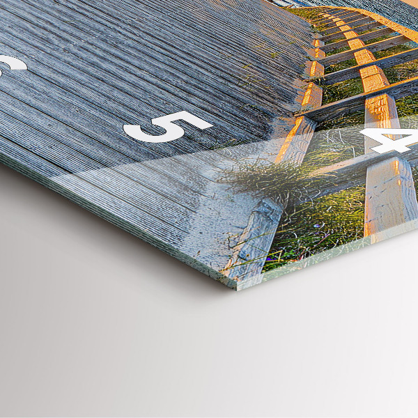 Wanduhr modern quadratisch Strandurlaub