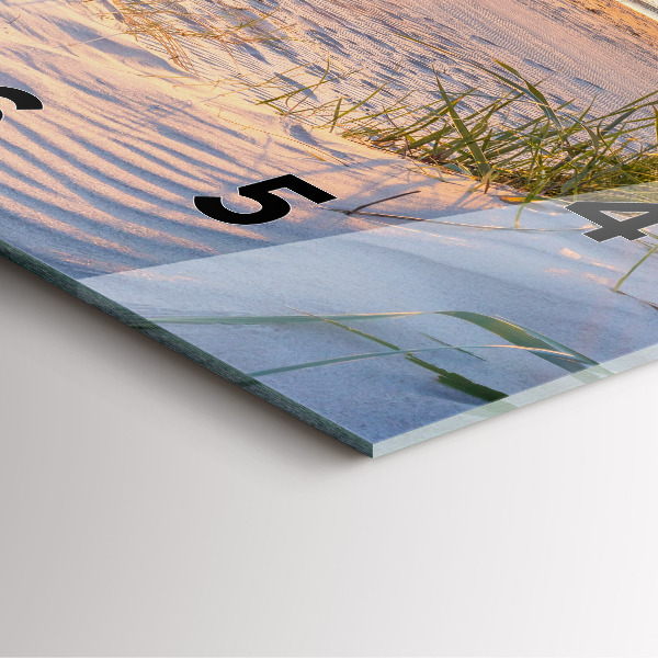 Wanduhr quadratisch Sonnenuntergang über dem Meer