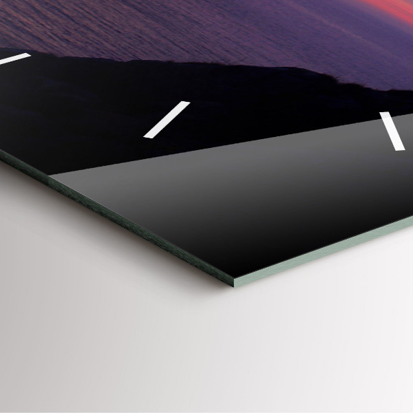 Wanduhr modern quadratisch Stein-Kopf