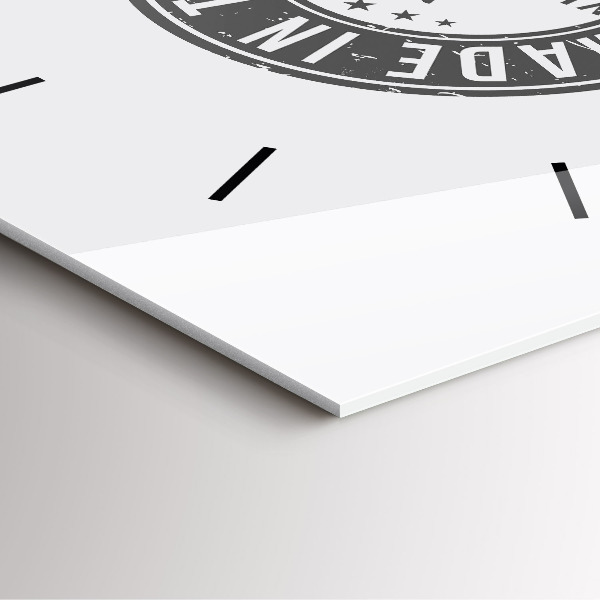 Wanduhr quadratisch Texas-Briefmarke