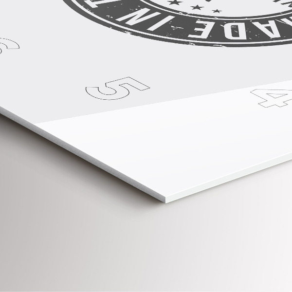 Wanduhr quadratisch Texas-Briefmarke