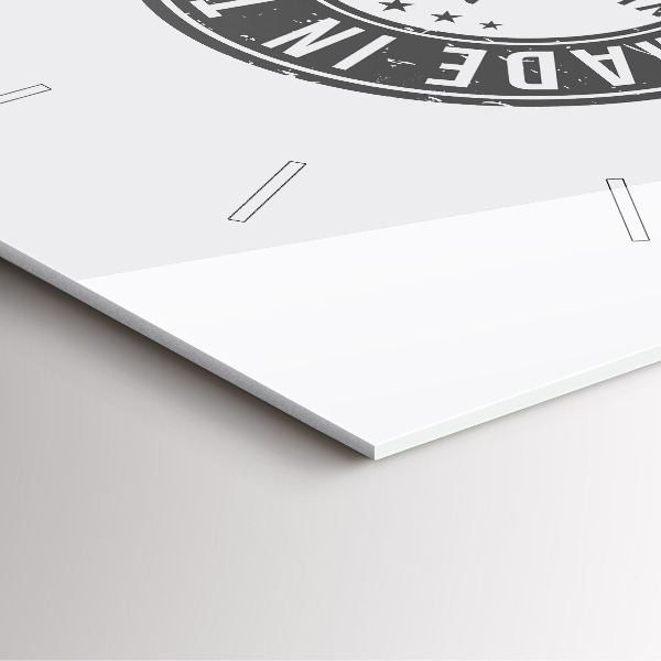 Wanduhr quadratisch Texas-Briefmarke