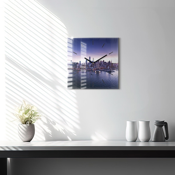 Wanduhr quadratisch mit motiv Ansicht von San Francisco