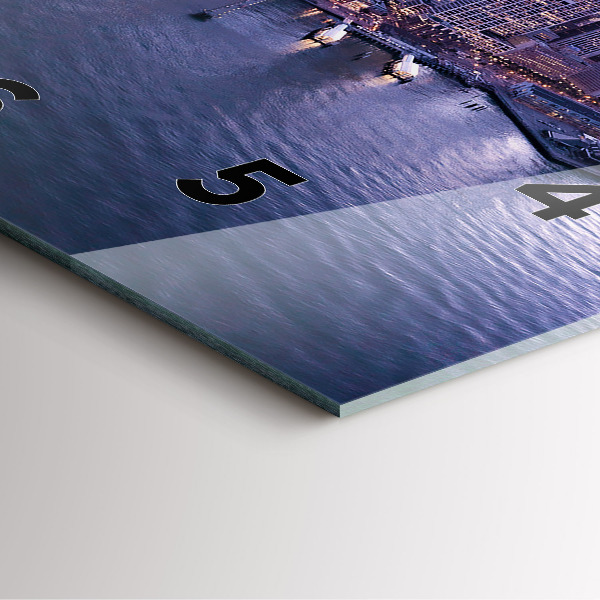 Wanduhr quadratisch mit motiv Ansicht von San Francisco