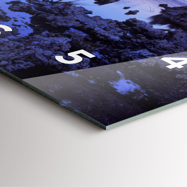 Wanduhr quadratisch See Kalifornien