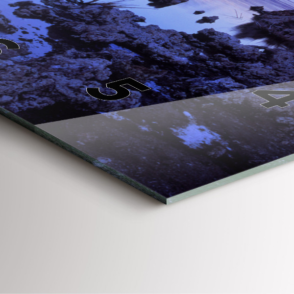 Wanduhr quadratisch See Kalifornien