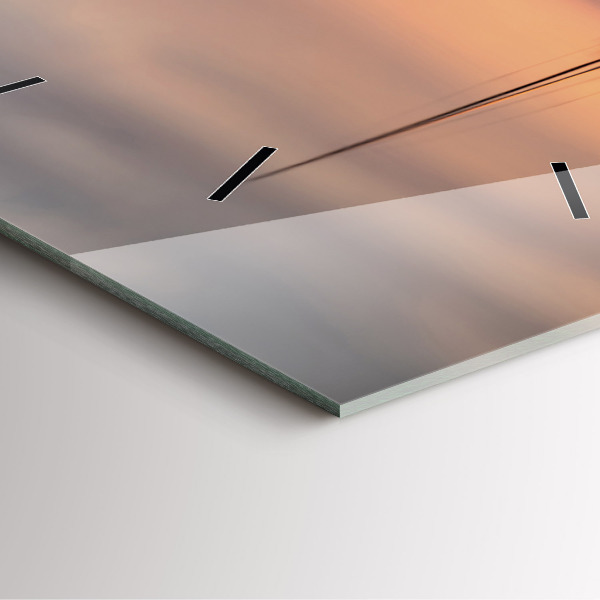 Wanduhr quadratisch mit motiv Balaton (Plattensee) USA