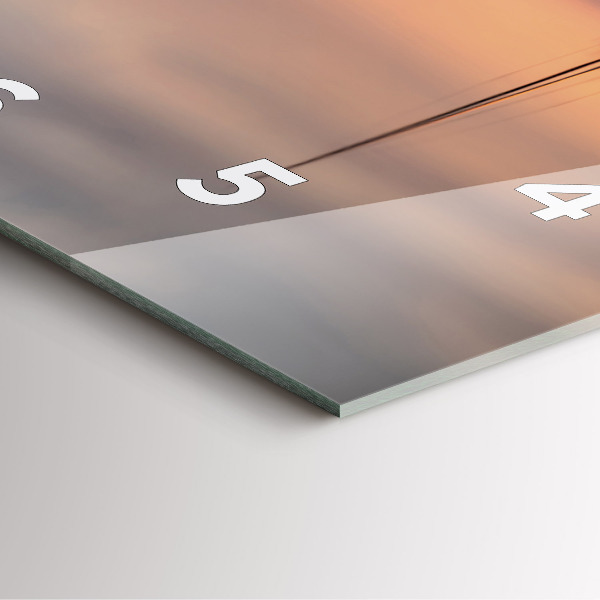 Wanduhr quadratisch mit motiv Balaton (Plattensee) USA