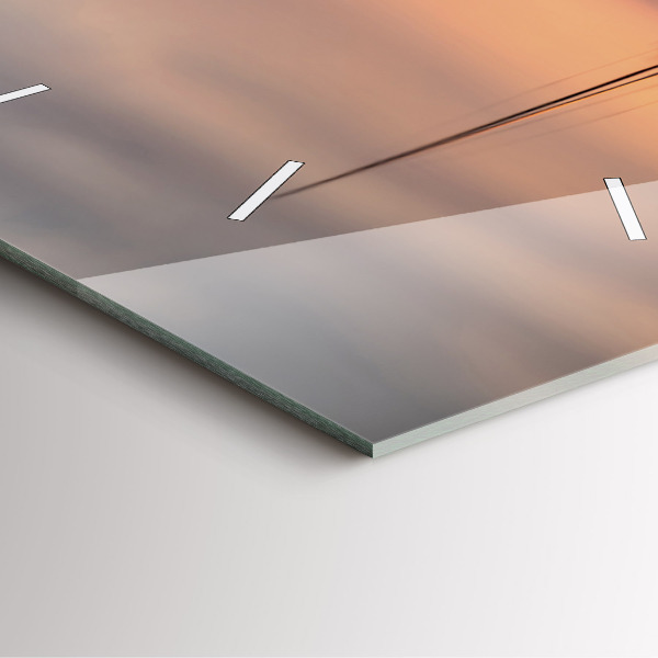 Wanduhr quadratisch mit motiv Balaton (Plattensee) USA