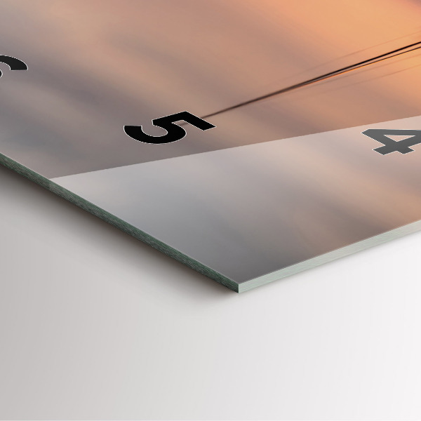 Wanduhr quadratisch mit motiv Balaton (Plattensee) USA