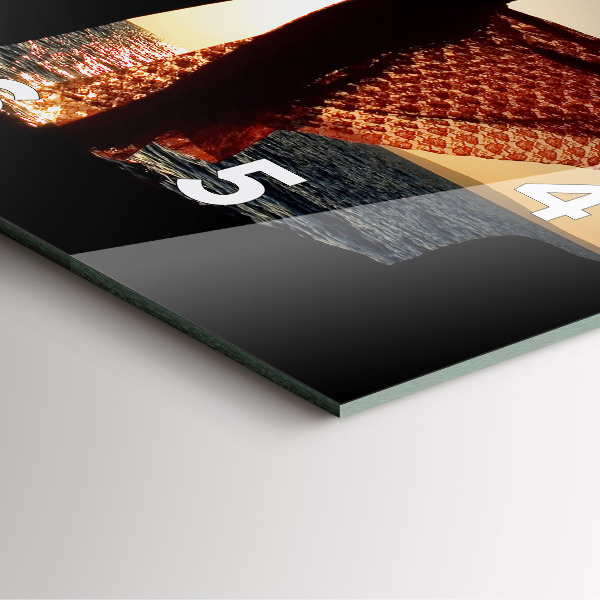 Wanduhr quadratisch Spanischer Tanz auf dem Meer