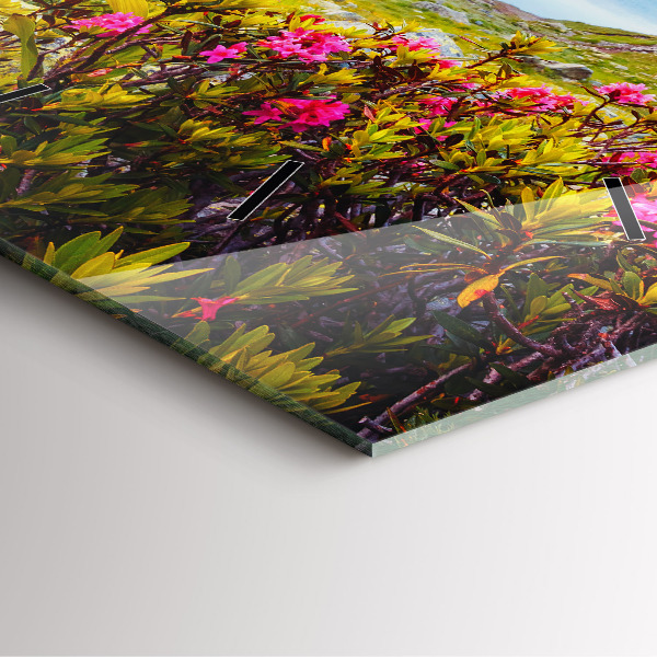 Wanduhr quadratisch Gletscher Mont Blanc Chamonix