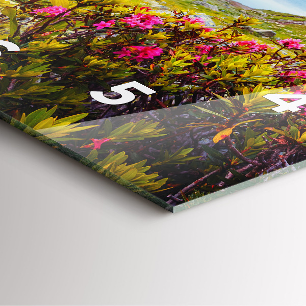 Wanduhr quadratisch Gletscher Mont Blanc Chamonix