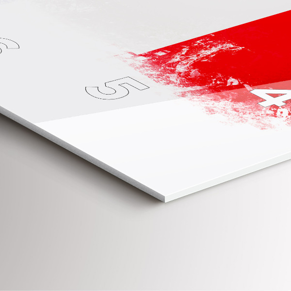 Wanduhr quadratisch Flagge von Frankreich