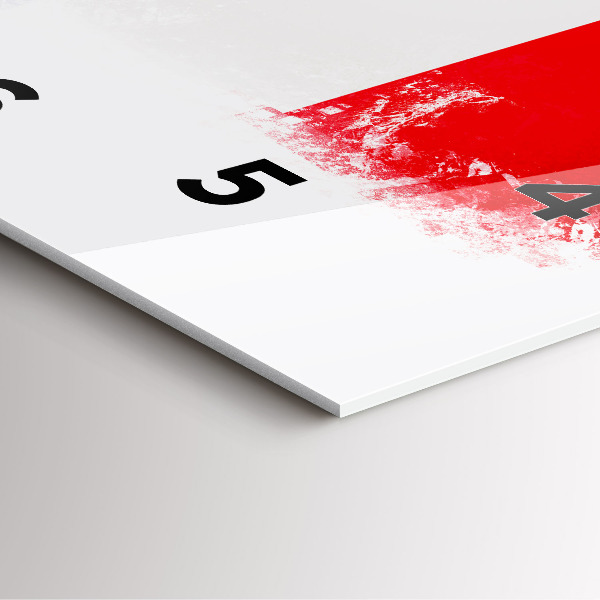 Wanduhr quadratisch Flagge von Frankreich