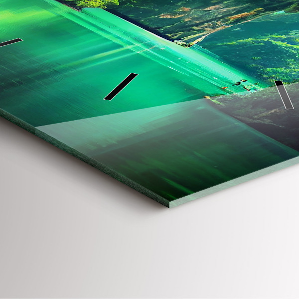 Wanduhr quadratisch mit motiv Naturlandschaft in Thailand