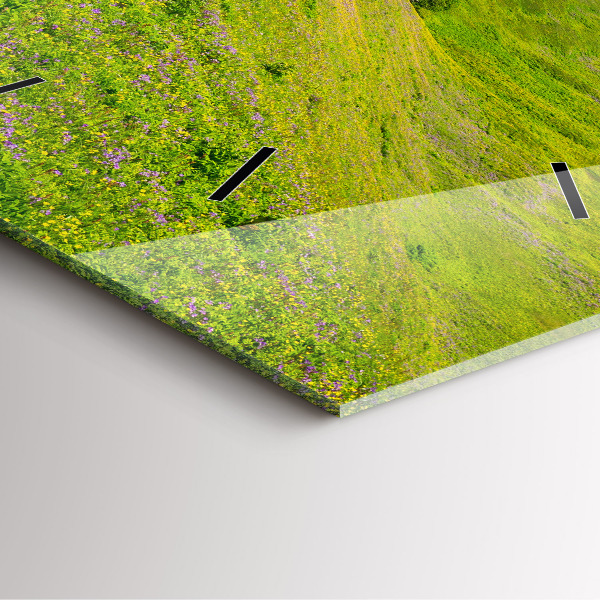 Wanduhr quadratisch mit motiv Hornstrandir Naturreservat Island