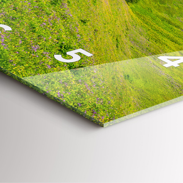 Wanduhr quadratisch mit motiv Hornstrandir Naturreservat Island