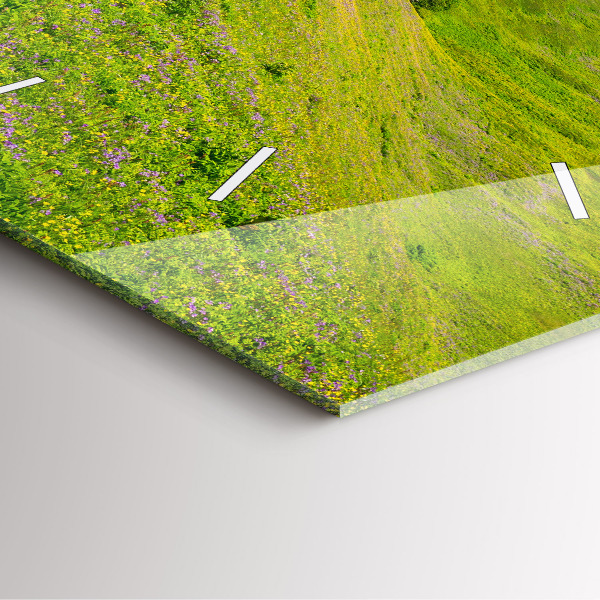 Wanduhr quadratisch mit motiv Hornstrandir Naturreservat Island