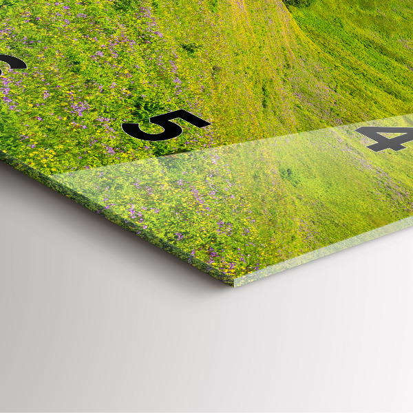 Wanduhr quadratisch mit motiv Hornstrandir Naturreservat Island