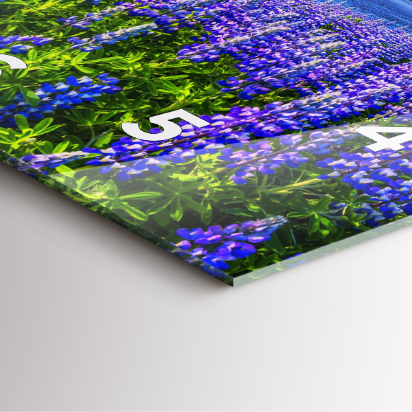 Wanduhr quadratisch Bergblick Island