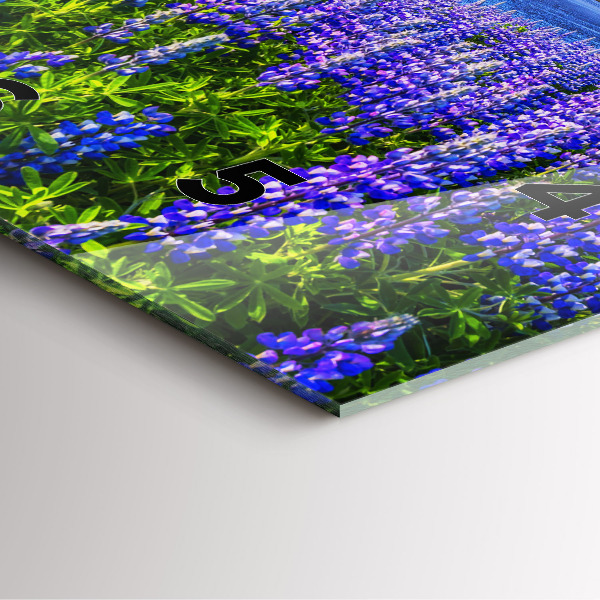 Wanduhr quadratisch Bergblick Island