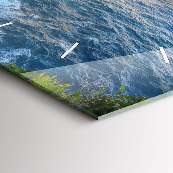 Wanduhr quadratisch mit motiv Ozeanische Küste