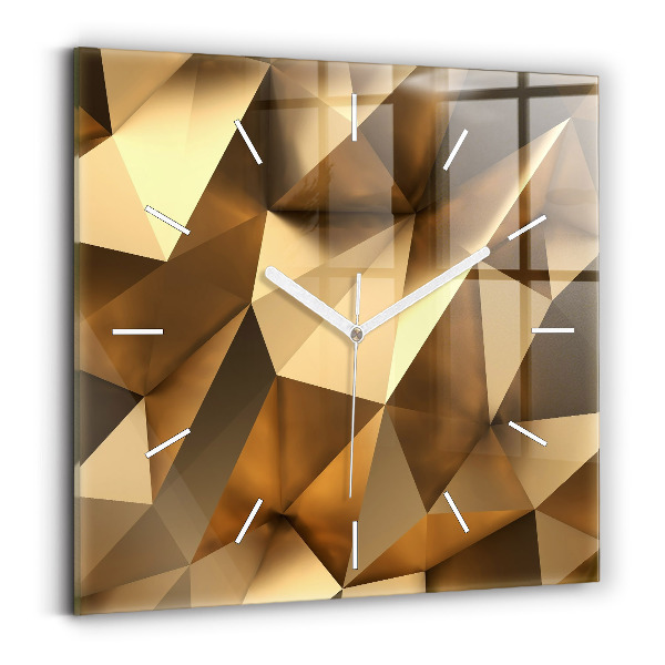 Wanduhr quadratisch Geometrische Textur