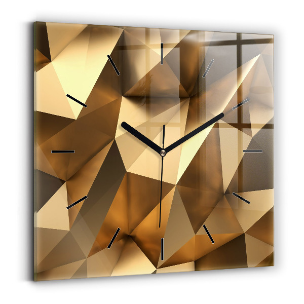 Wanduhr quadratisch Geometrische Textur