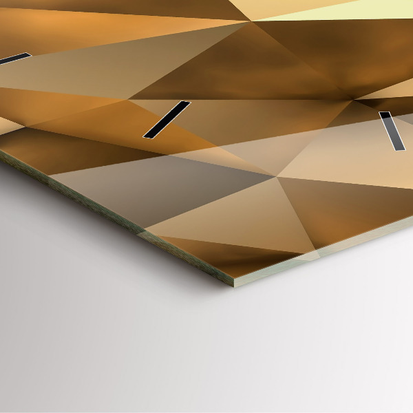 Wanduhr quadratisch Geometrische Textur