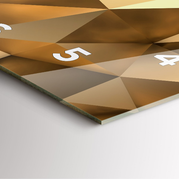 Wanduhr quadratisch Geometrische Textur