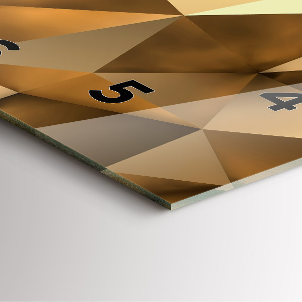 Wanduhr quadratisch Geometrische Textur