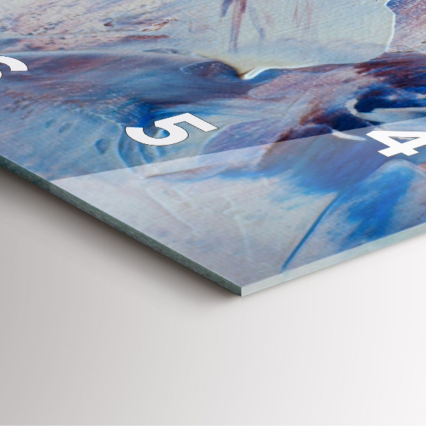 Wanduhr modern quadratisch Abstrakte Farbe Textur