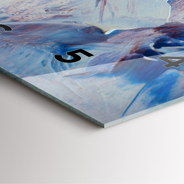 Wanduhr modern quadratisch Abstrakte Farbe Textur