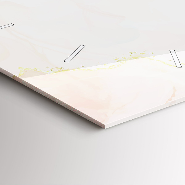 Wanduhr modern quadratisch Aquarell-Marmor