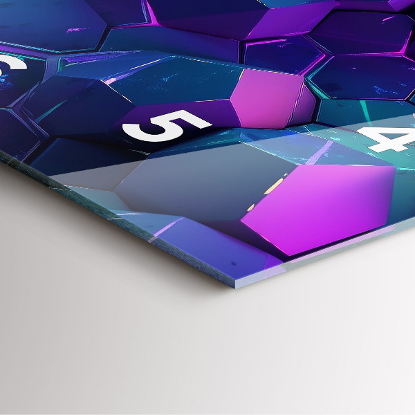 Wanduhr modern quadratisch Geometrische Formen