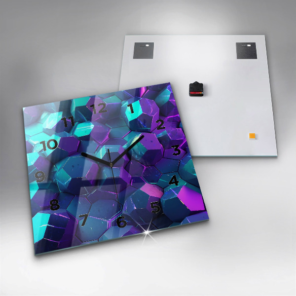 Wanduhr modern quadratisch Geometrische Formen