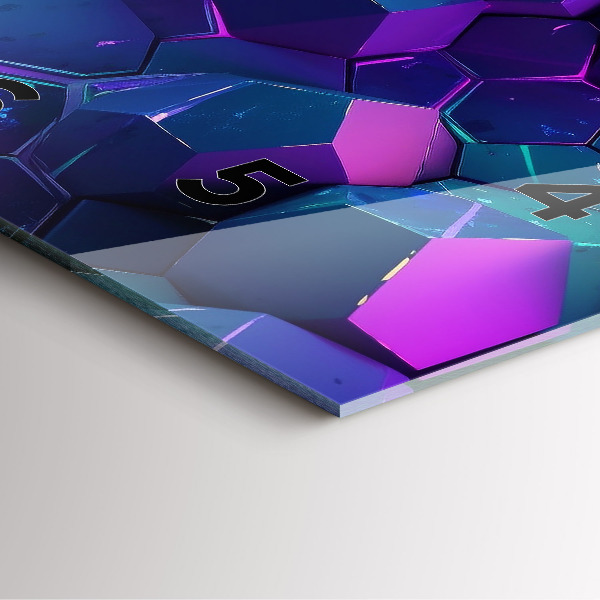 Wanduhr modern quadratisch Geometrische Formen