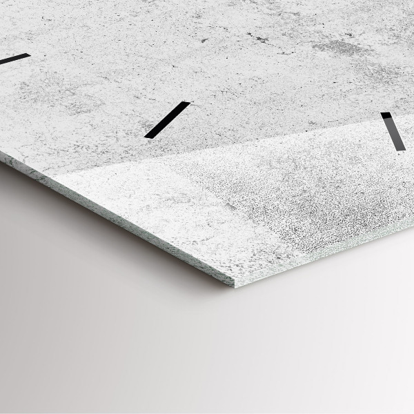 Wanduhr quadratisch mit motiv Betonwand