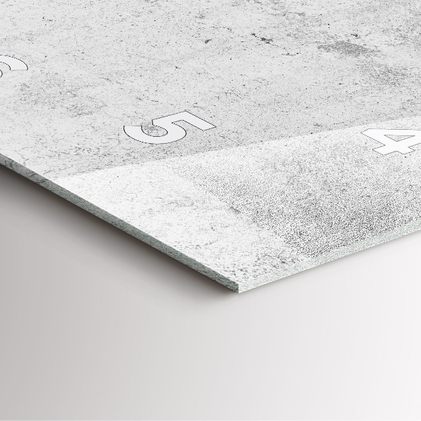 Wanduhr quadratisch mit motiv Betonwand