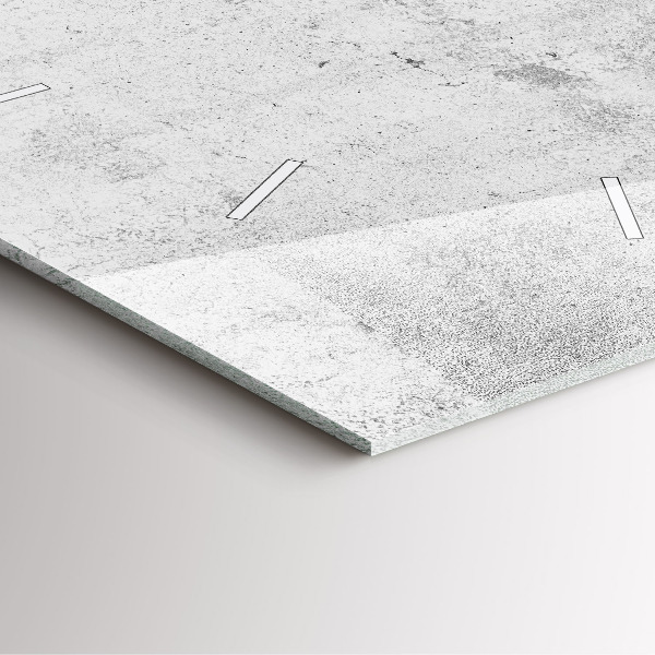 Wanduhr quadratisch mit motiv Betonwand