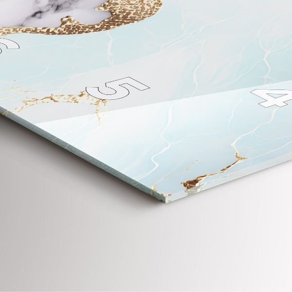 Wanduhr quadratisch mit motiv Marmor