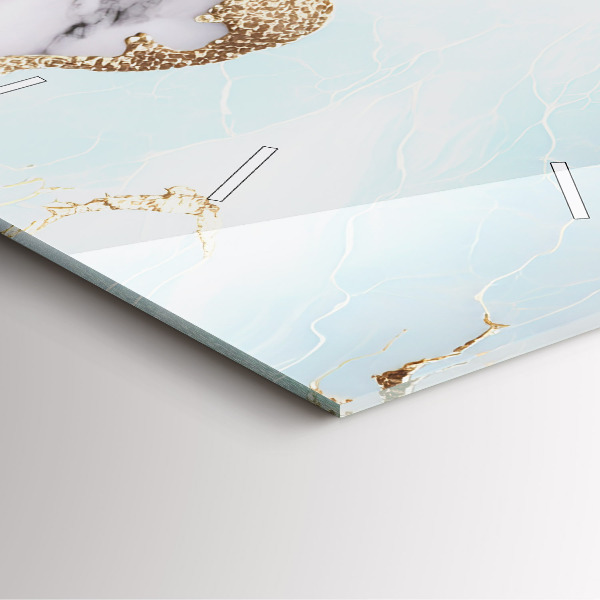 Wanduhr quadratisch mit motiv Marmor