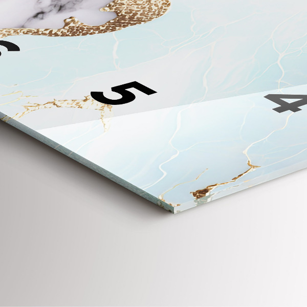 Wanduhr quadratisch mit motiv Marmor