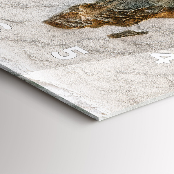 Wanduhr quadratisch mit motiv Alte Weltkarte