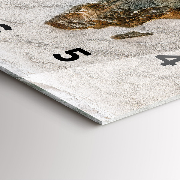 Wanduhr quadratisch mit motiv Alte Weltkarte