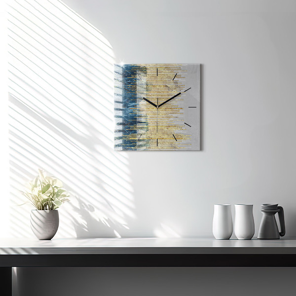 Wanduhr quadratisch mit motiv Dekoratives Muster