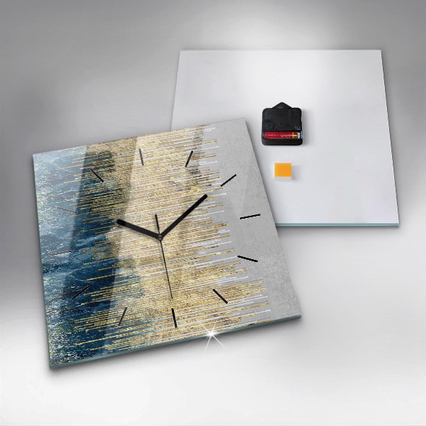 Wanduhr quadratisch mit motiv Dekoratives Muster